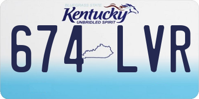 KY license plate 674LVR