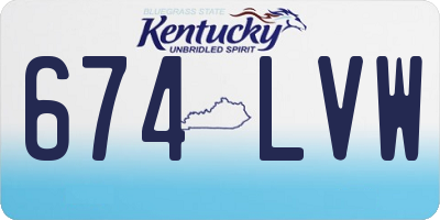 KY license plate 674LVW