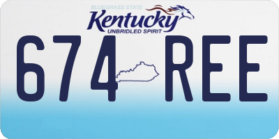 KY license plate 674REE