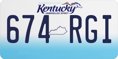 KY license plate 674RGI