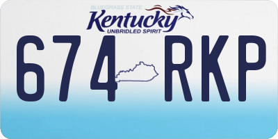KY license plate 674RKP