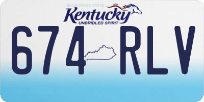 KY license plate 674RLV