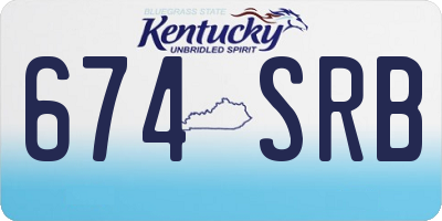 KY license plate 674SRB