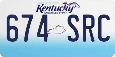 KY license plate 674SRC