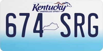KY license plate 674SRG