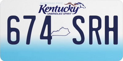 KY license plate 674SRH