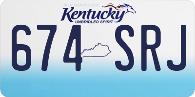 KY license plate 674SRJ