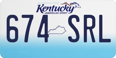 KY license plate 674SRL