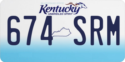 KY license plate 674SRM
