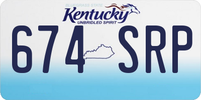 KY license plate 674SRP