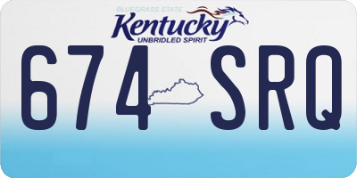 KY license plate 674SRQ