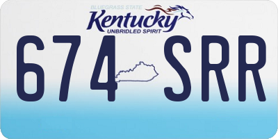KY license plate 674SRR