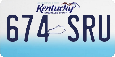 KY license plate 674SRU