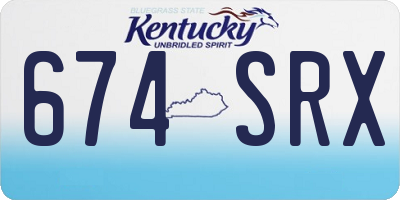 KY license plate 674SRX