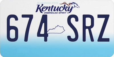 KY license plate 674SRZ