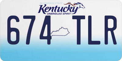KY license plate 674TLR