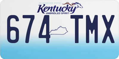 KY license plate 674TMX