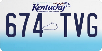 KY license plate 674TVG