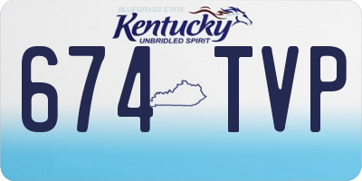 KY license plate 674TVP