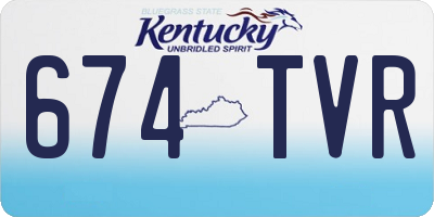 KY license plate 674TVR