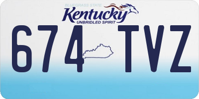 KY license plate 674TVZ