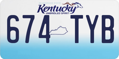 KY license plate 674TYB
