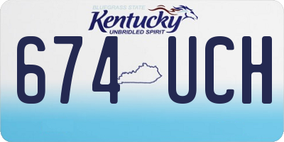 KY license plate 674UCH