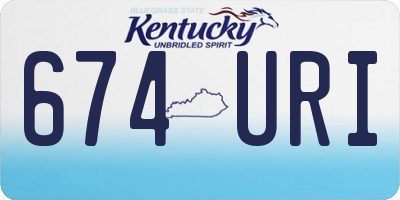 KY license plate 674URI