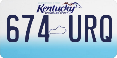 KY license plate 674URQ