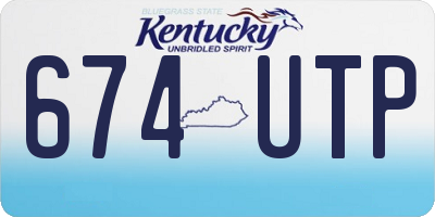 KY license plate 674UTP