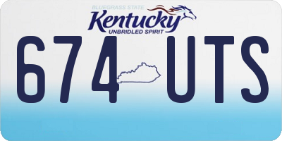 KY license plate 674UTS