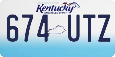 KY license plate 674UTZ