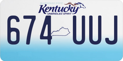 KY license plate 674UUJ
