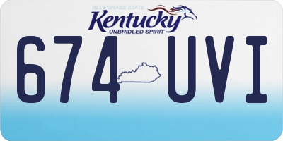 KY license plate 674UVI