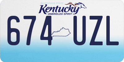 KY license plate 674UZL