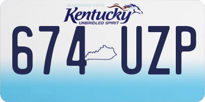 KY license plate 674UZP