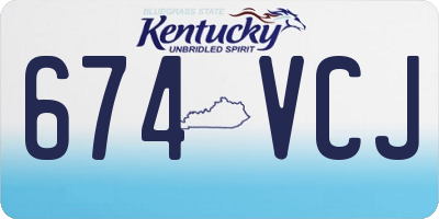 KY license plate 674VCJ