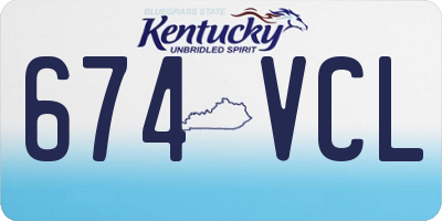KY license plate 674VCL
