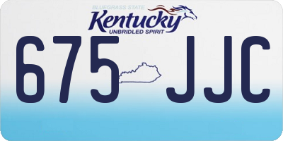 KY license plate 675JJC