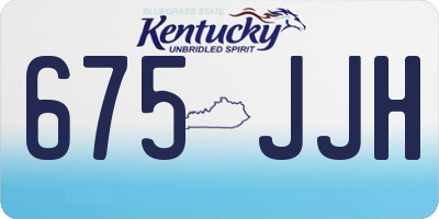 KY license plate 675JJH