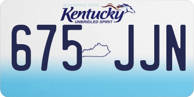 KY license plate 675JJN