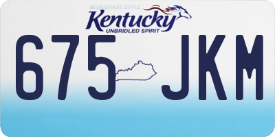 KY license plate 675JKM