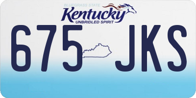 KY license plate 675JKS