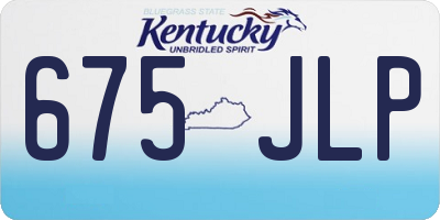 KY license plate 675JLP