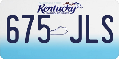 KY license plate 675JLS