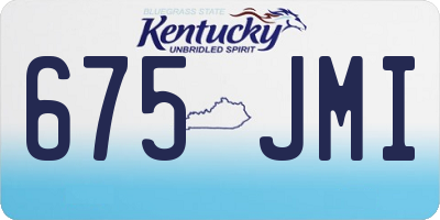 KY license plate 675JMI