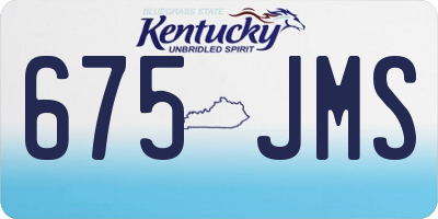 KY license plate 675JMS