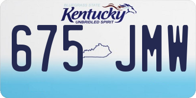 KY license plate 675JMW