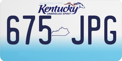 KY license plate 675JPG