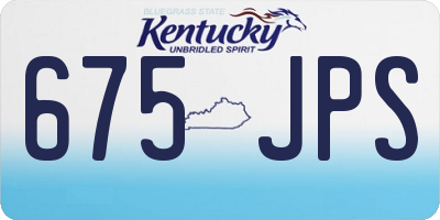 KY license plate 675JPS